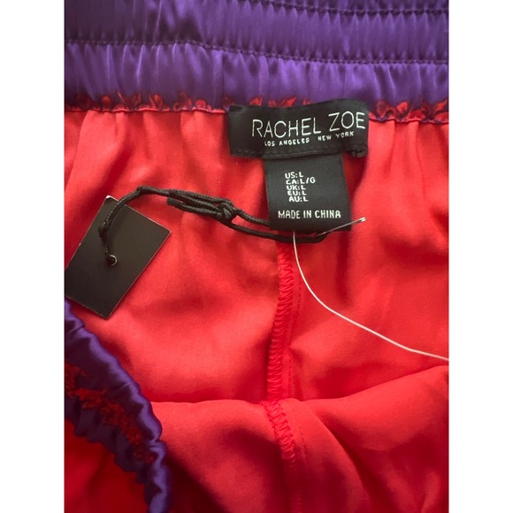 Rachel Zoe pants large flowy boho‎ red purple wide leg mandala print satin - Picture 2 of 8